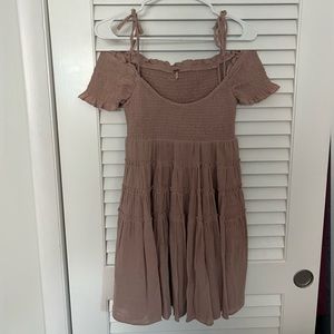 Free People Happy With You Mini Dress - Dusty rose